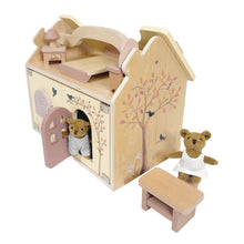 Load image into Gallery viewer, Egmont Toys Wooden House with Plush Bears