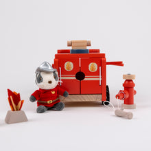 Load image into Gallery viewer, Egmont Toys Large Fire Truck w/ Miniature Friend