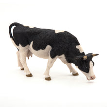 Load image into Gallery viewer, Papo France Black And White Grazing Cow