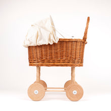 Load image into Gallery viewer, Egmont Toys Wicker Pram Eggshell