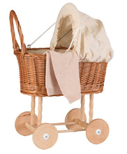 Load image into Gallery viewer, Egmont Toys Wicker Pram Eggshell