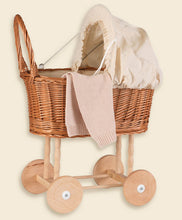 Load image into Gallery viewer, Egmont Toys Wicker Pram Eggshell