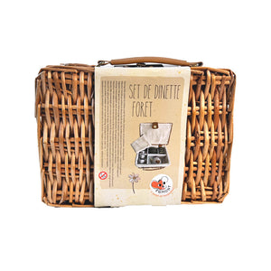 Egmont Toys Forest Tin Tea Set In a Wicker Case
