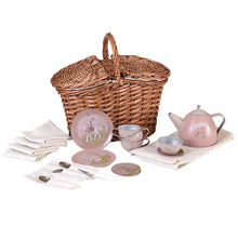 Load image into Gallery viewer, Egmont Toys Princess Tin Tea Set In A Basket