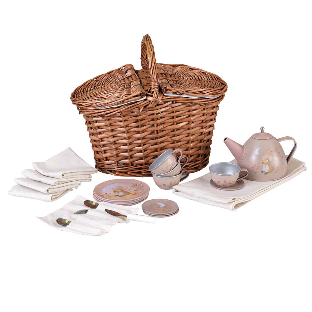 Egmont Toys Mouse Tin Tea Set In A Basket – Hotaling