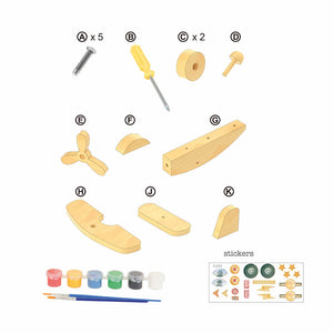 Egmont Toys DIY Wooden Plane