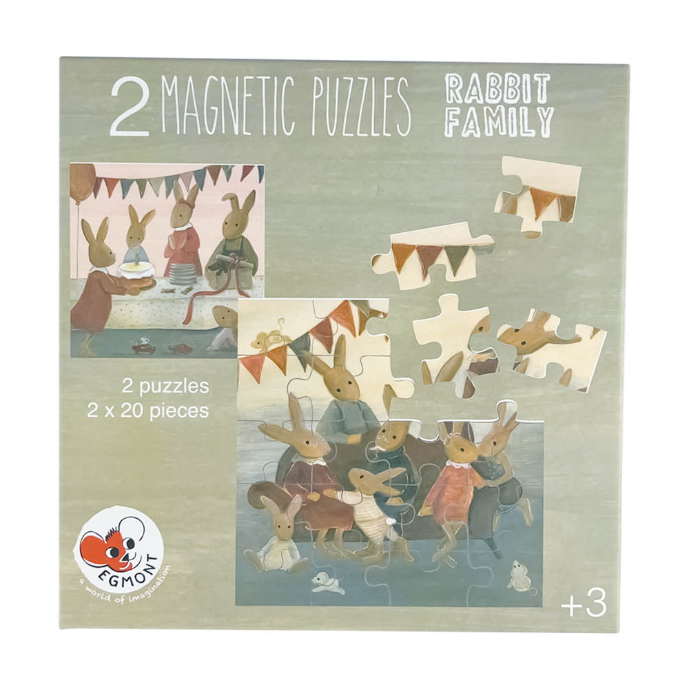 Egmont Toys Magnetic Puzzle - Rabbit Family