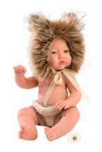 Load image into Gallery viewer, Llorens 11.8&quot; Articulated Little Baby Doll Elijah with Lion Hood