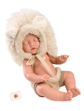 Load image into Gallery viewer, Llorens 11.8&quot; Articulated Little Baby Doll Austin with Lion Hood