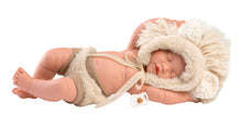 Load image into Gallery viewer, Llorens 11.8&quot; Articulated Little Baby Doll Austin with Lion Hood