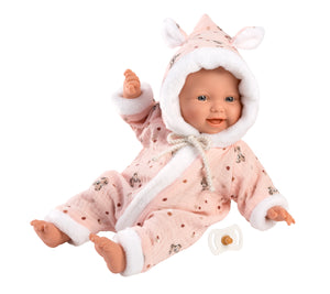 Llorens 12.6" Soft Body Articulated Little Baby Doll Penelope