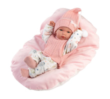 Load image into Gallery viewer, Llorens 13.8&quot; Anatomically-Correct Newborn Doll Reese with Cushion