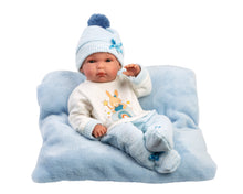 Load image into Gallery viewer, Llorens 13.8" Anatomically-Correct Newborn Doll Lucas with Cushion