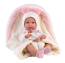 Load image into Gallery viewer, Llorens 13.8&quot; Anatomically-Correct Newborn Esmeralda with Sleeping Bag