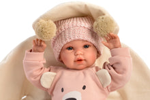 Load image into Gallery viewer, Llorens 14.2&quot; Articulated Crying Newborn Doll Claudia with Bear Blanket