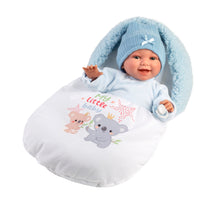 Load image into Gallery viewer, Llorens 15" Soft Body Newborn Doll Wyatt with Sleeping Bag