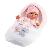 Load image into Gallery viewer, Llorens 15" Soft Body Newborn Doll Willa with Sleeping Bag