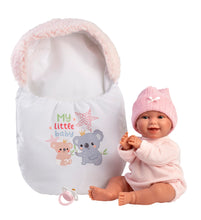 Load image into Gallery viewer, Llorens 15" Soft Body Newborn Doll Willa with Sleeping Bag
