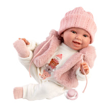 Load image into Gallery viewer, Llorens 15" Soft Body Laughing Newborn Doll Ginger