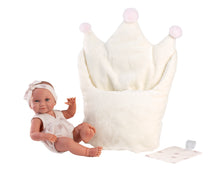 Load image into Gallery viewer, Llorens 15.7&quot; Anatomically-Correct Newborn Doll Maria with Sleeping Bag