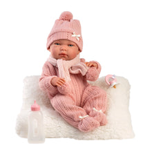 Load image into Gallery viewer, Llorens 15.7" Anatomically-Correct Newborn Doll Jessa with Cushion