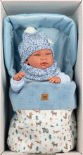 Load image into Gallery viewer, Llorens 15.7" Anatomically-Correct Newborn Doll Milo with Sleeping Bag