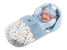 Load image into Gallery viewer, Llorens 15.7" Anatomically-Correct Newborn Doll Milo with Sleeping Bag