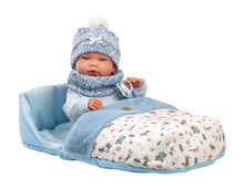 Load image into Gallery viewer, Llorens 15.7" Anatomically-Correct Newborn Doll Milo with Sleeping Bag