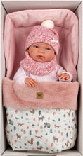 Load image into Gallery viewer, Llorens 15.7" Anatomically-Correct Newborn Doll Madeline with Sleeping Bag
