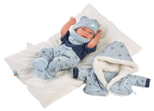 Load image into Gallery viewer, Llorens 15.7&quot; Anatomically-Correct Newborn Doll Christopher with Cushion