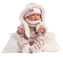 Load image into Gallery viewer, Llorens 15.7&quot; Anatomically-Correct Newborn Doll Layla with Cushion