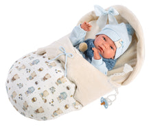 Load image into Gallery viewer, Llorens 15.7&quot; Anatomically-Correct Newborn Doll Kyle with Sleeping Bag