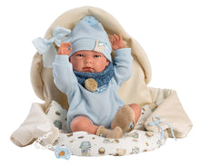 Load image into Gallery viewer, Llorens 15.7&quot; Anatomically-Correct Newborn Doll Kyle with Sleeping Bag