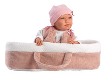 Load image into Gallery viewer, Llorens 16.5&quot; Articulated Crying Newborn Doll Opal with Carrycot