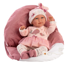 Load image into Gallery viewer, Llorens 16.5&quot; Articulated Crying Newborn Doll Selena with Baby Carrier