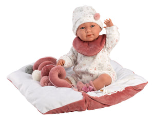 Llorens 16.5" Articulated Newborn Alondra with Activity Cushion