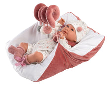 Load image into Gallery viewer, Llorens 16.5&quot; Articulated Newborn Alondra with Activity Cushion