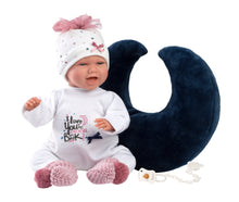 Load image into Gallery viewer, Llorens 16.5&quot; Articulated Crying Newborn Doll Dahlia with Cushion