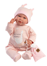 Load image into Gallery viewer, Llorens 16.5&quot; Soft Body Crying Newborn Doll Luisa with Bag