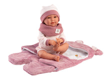 Load image into Gallery viewer, Llorens 16.5&quot; Articulated Newborn Doll Marta with Sleeping Bag