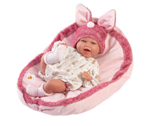 Load image into Gallery viewer, Llorens 16.5&quot; Articulated Newborn Doll Jaimie with Cushion