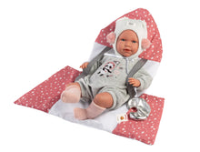 Load image into Gallery viewer, Llorens 16.5&quot; Articulated Newborn Doll Liam with Space Baby Carrier