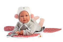 Load image into Gallery viewer, Llorens 16.5&quot; Articulated Newborn Doll Liam with Space Baby Carrier