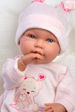 Load image into Gallery viewer, Llorens 16.5" Soft Body Newborn Doll Maggie with Sleeping Bag