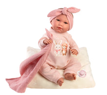 Load image into Gallery viewer, Llorens 16.5" Soft Body Newborn Doll Cayetana with Cushion