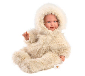 Llorens 17.7" Articulated Newborn Doll Cara