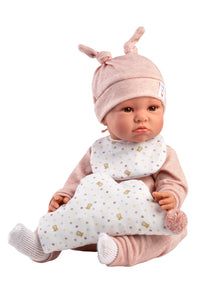 Llorens 17.7" Articulated Newborn Doll Marisol with Pillow