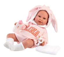 Load image into Gallery viewer, Llorens 17.7" Crying Soft Body Newborn Doll Adriana