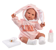Load image into Gallery viewer, Llorens 17.7" Crying Soft Body Newborn Doll Adriana