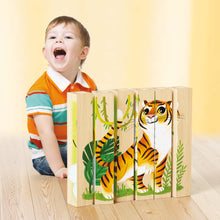 Load image into Gallery viewer, Quercetti Four Puzzle Endangered Animals Play Bio